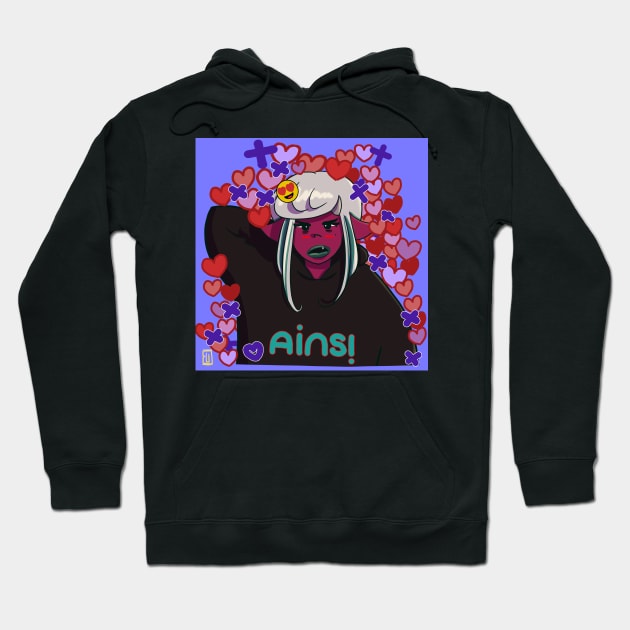 Ains! Lovely and cool demon girl Hoodie by limaBop